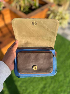 ใหม่ตะวันตกแฮนด์เมดรีไซเคิลหนังเอวกระเป๋าเข็มขัดที่สามารถปรับที่ไม่ซ้ํากันวินเทจสไตล์ Fanny Pack สะโพกปรับเอวกระเป๋า - Product Image 5