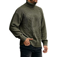 Pull en tricot pour homme de qualité supérieure, 100% coton et laine mélangée, respirant, logo sur le devant, doux, prix direct usine, couleurs personnalisées