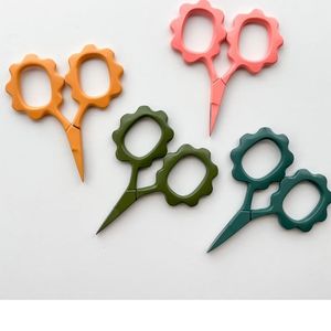 Tijeras de bordado floral con mango de flor, de acero inoxidable, para diestros, para entresacar cabello, con mango corto y punta de cuchilla afilada - Product Image 5