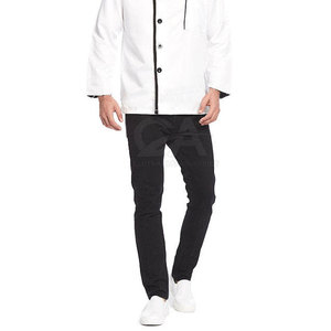 Ensemble d'uniformes de cuisine pour hommes, personnel de restauration, hôtel, traiteur - Vêtements de travail professionnels, veste, pantalon, tablier - Product Image 5