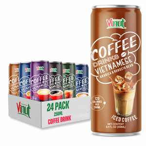 เครื่องดื่มกาแฟเย็น 250 มล. พรีเมียม อาราบิก้าและโรบัสต้า ปราศจากนม ปราศจาก GMO ปราศจากกลูเตน รับผลิตเครื่องดื่มแบบ OEM ODM แบรนด์ส่วนตัว - Product Image 1