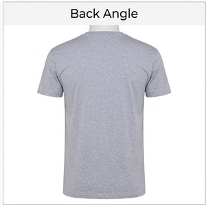 Camiseta de Algodón de Color Sólido para Hombre, Cuello Redondo, Manga Corta, Personalizable con Logotipo, Premium, al por Mayor - Product Image 4
