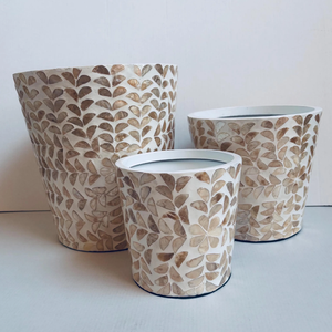 Handmade Mother of Pearl inlay <b>Small</b> Planter <b>Pots</b> Decorative Flower Vase for Home Decoration from Vietnam - Product Image 4