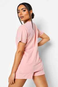 Ensemble décontracté d'été deux pièces pour femme : T-shirt oversize et short en coton – Vêtements assortis en gros - Product Image 4