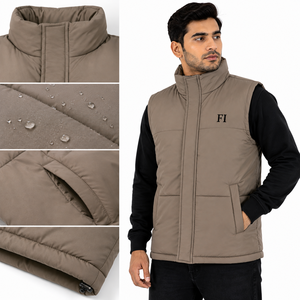 Gilet matelassé à capuche sans manches pour homme, vestes pour homme, streetwear Y2K, vêtements d'hiver décontractés, vente en gros, vêtements personnalisés OEM - Product Image 5
