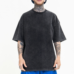 Customize Printing Men's Shirt Baggy Men's <b>T</b>-Shirt Baggy shirt Oversized women's <b>T</b>-Shirts Wholesale Light Wash <b>T</b>-Shirt O-Neck - Product Image 4