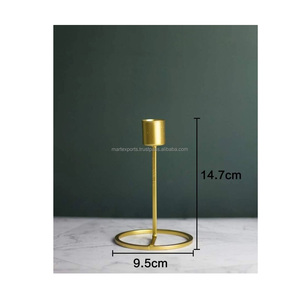 Support de bougie en métal fait main, design moderne et luxueux, couleur personnalisable, écologique, pour centre de table et décoration intérieure - Product Image 4
