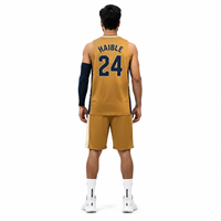 Ensemble d'uniformes de basketball personnalisés sublimés pour hommes, coupe professionnelle, 100 % polyester, maillot en mesh, OEM Sialkot Sportswear
