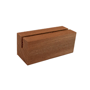 Wooden Business <b>Cards</b> Holder Customizable Acacia Wood Desktop <b>Card</b> Display Stand Wooden Number <b>Card</b> Display Stand - Product Image 1