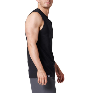 Custom Summer Sleeveless Muscle Shirt 100% Polyester Quick-Drying Men's Muscle Fitness Tank <b>Tops</b> At <b>Low</b> Price - Product Image 6