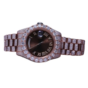 Reloj Pass de Cuarzo con Probador de Diamantes, Reloj de Lujo Personalizado con Diamantes, Reloj de Buceo Clásico con Diamantes VVS Moissanite, Reloj de Acero Inoxidable con Incrustaciones de Diamantes - Product Image 6