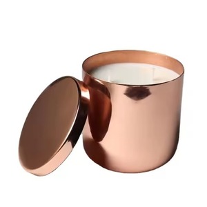 Designer Metal Candle Jar Modern Candle Holder Container Wedding Party Decoration Accent - Product Image 6