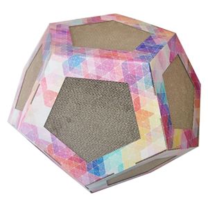 Cuccia e Tiragraffi Ottagonale Ultra Premium per Gatti, Design Pieghevole a Puzzle - Product Image 1