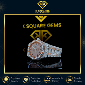 Reloj de Diamantes de Acero Inoxidable Resistente al Agua con Movimiento de Cuarzo Automático de Diseño Personalizado de Colección Única Unisex - Product Image 4