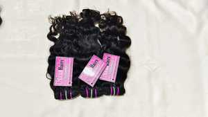 Indian Curly Texture Remy Machine Double Weft 100 Grams Unprocessed Cuticle Aligned Raw Temple Human Hair Perm Ready - Product Image 3