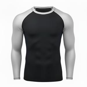 Camiseta de Compresión Sublimada Personalizada - Camiseta de Manga Larga para Entrenamiento de BJJ para Hombre - Product Image 5