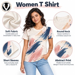 Camiseta para mujer con material suave al tacto, movimiento flexible y ajuste cómodo para uso diario, informal y de moda urbana. - Product Image 6
