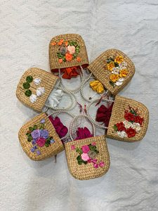 Handmade Women Rattan Shopping Bags - Customized Shape Vintage Handbag Rattan - Natural Rattan Handbag - Product Image 5