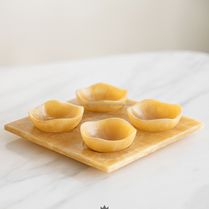 Plateau à salade de fruits rond en résine de style indien fait à la main, tendance, écologique, imperméable, artisanat, vaisselle décorative - Product Image 4