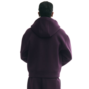 Custom Loose Fit <b>Zip</b> Through Hoodie Premium Cotton Blend Full <b>Zip</b> <b>Hooded</b> Sweatshirt Relaxed Casual Wear OEM ODM Factory Supply - Product Image 2