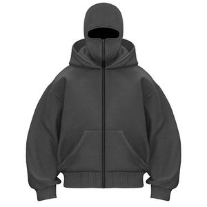 Sudadera con capucha de invierno de doble costura, 100% poliéster polar, ecológica, con logo personalizado, precio de fábrica, producción a granel en todo el mundo - Product Image 5
