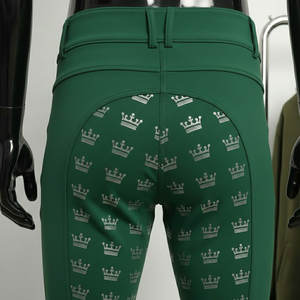 Pantalones de Montar a Caballo de Silicona de Corte Completo para Mujer, Color Blanco, Leggings de Equitación, Ropa Ecuestre - Product Image 3