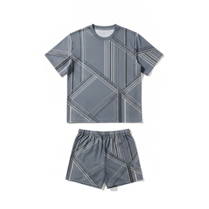 Wholesale Price <b>Compression</b> Uniform <b>Men</b> Basketball Soccer Training Set Moisture Wicking Bodybuilding Fitness Gym Wear - Product Image 1