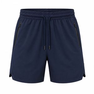 Men's Black Solid Color Canvas Knitted Drawstring Waist Breathable <b>Quick</b> <b>Dry</b> Sporty <b>Shorts</b> with Side Stripe Mid Length - Product Image 3