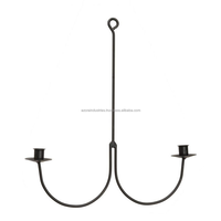 Meilleur chandelier en fer à neuf bras, nouveau design, fait main, écologique, taille moyenne, support de bougies décoratif pour la maison, pour Noël