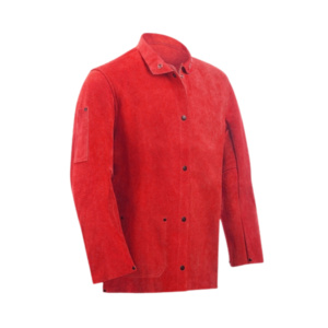 Veste de soudeur en cuir de vachette de qualité supérieure, protection industrielle du corps, vêtements de sécurité anti-feu robustes - Product Image 2