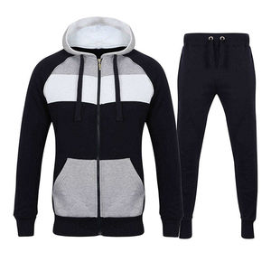 Chándal de invierno con capucha de corte regular, personalizado para entrenamiento, para hombre, con cremallera completa, para gimnasio y atletismo - Product Image 4