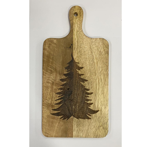 Wooden Christmas <b>Tree</b> Engraved Chopping Board Easy To Grip Handle Household Combined Cutting Board for Kitchen and <b>Tabletop</b> - Product Image 2