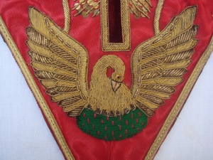 COLLAR OFICIAL MASONICO REGALIA BLUE LODGE ASSR PRIMERA GUARDIA COLLAR FREEMASON COLLAR BORDADO A MAQUINA - Product Image 6