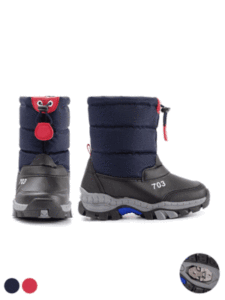 OZKIZ Korean Kids 703 Anti-Slip Boots Fashionable Winter Wear for Boys 2-7 Years Wholesale - Product Image 1