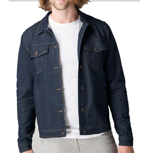 เสื้อแจ็คเก็ตยีนส์แบบ OEM ขายดี คุณภาพสูง แจ็คเก็ตยีนส์ลำลองสไตล์สตรีทสำหรับผู้ชาย รับสั่งทำ - Product Image 1