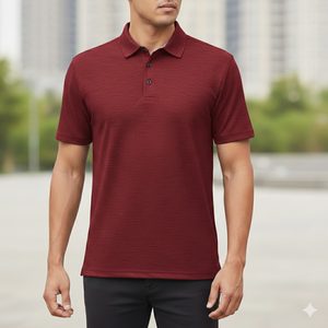 Chemises à manches courtes en tricot pour hommes de haute qualité, coton et élasthanne, grande taille, logo personnalisé, anti-rides, imprimées, respirantes - Product Image 2