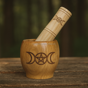 Bocaux et boîtes en bois bouddhistes gravés - Product Image 1