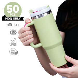 Tumbler Merek Terbaru H2.0 Dinding Ganda Stainless Steel Vacuum <span class=keywords><strong>Stan</strong></span> 40 oz Kapasitas Besar Hadiah Natal Cangkir Mobil dengan Pegangan - Product Image 2