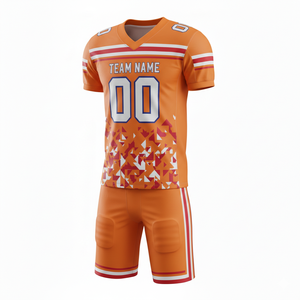 Ensemble personnalisable de maillot et short de football américain avec position du logo sur le devant - Product Image 3