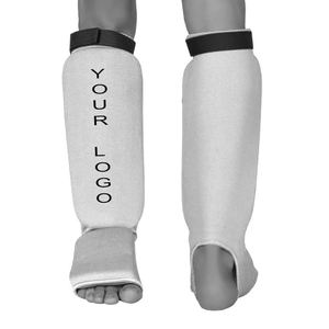 Protège-tibias en cuir PU pour la boxe, le Muay Thai et le kickboxing – Équipement de protection pour le sparring - Product Image 1