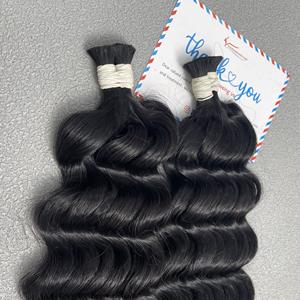 Precio de fábrica Color Steam Deepwave Extensiones de cabello a granel Cabello humano vietnamita sin enredos vaierty color disponible en stock - Product Image 6