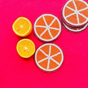 <b>Beaded</b> embroidery <b>coaster</b> Handcrafted <b>coaster</b> Decorative <b>coaster</b> <b>Beaded</b> table decor Embroidered <b>coaster</b> <b>Beaded</b> art pie - Product Image 1