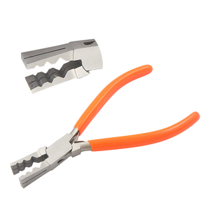 Stainless Steel Tube Holding & Cutting <b>Plier</b> 165mm with 2-10mm Jaw Spring PVC Handles for Jewelry Circlip Crimping & Fishing - Product Image 1