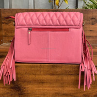 Tas selempang kustom wanita, kantung Jinjing jinjing kulit berlapisan untuk perempuan