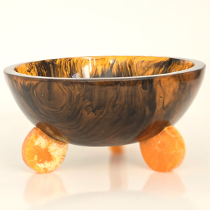 Tazón de Servir de Resina Epoxi de Lujo con Acabado Brillante de Mármol para Vajilla Decorativa para el Hogar y Hoteles - Product Image 2