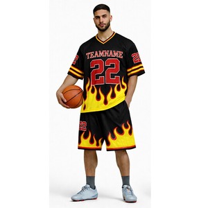 Nouveauté : Ensemble maillot et short de football américain respirant – Tenue de sport unisexe - Product Image 2