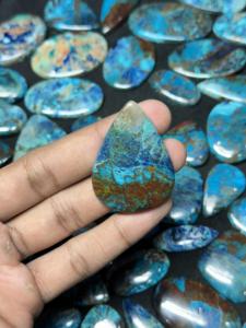 Mahnaj <b>Gems</b> Rare Quality Natural Azurite Matching Gemstone bulk lot Loose Crystal <b>Stone</b> Cabochons for DIY Jewelry Making . - Product Image 4