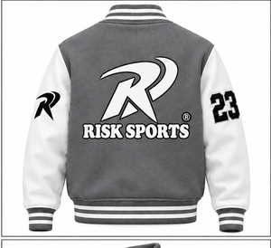 Veste varsity en laine pour homme, col rond, blocs de couleur, avec logo numéro 23 sur le devant/les manches gauche/droite, tissu polyester/coton - Product Image 2