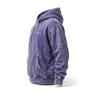 Sudadera con Capucha Tie-Dye para Hombre Amkoor, Corte Regular, Algodón French Terry, Informal, con Bolsillos, para Otoño - Product Image 4