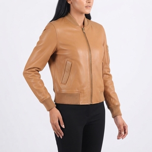 Veste en cuir d'hiver pour homme sur mesure, col montant, veste décontractée d'extérieur, tissée, logo brodé, design personnalisé - Product Image 3
